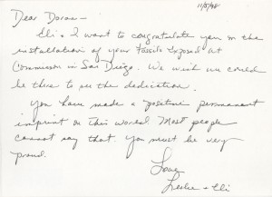 Doron Rosenthal Letter